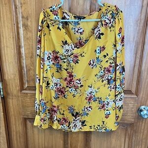 Zac & Rachel Yellow Floral Blouse